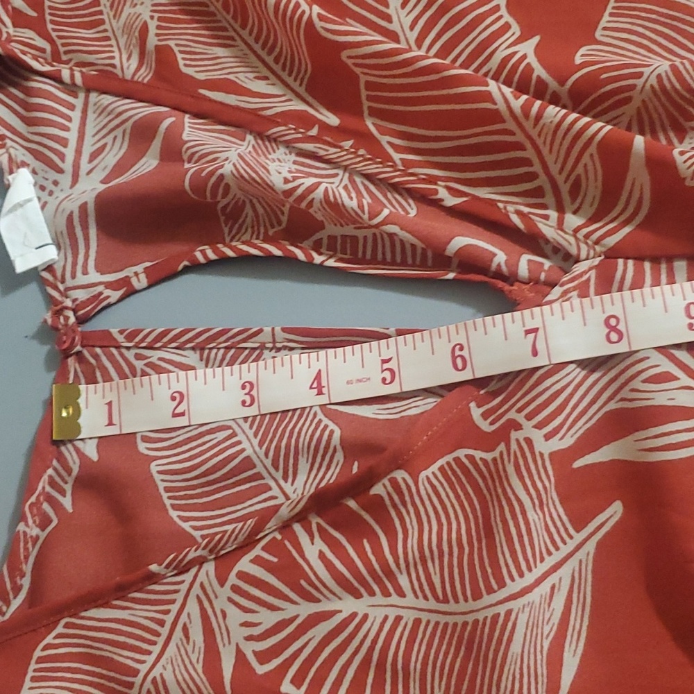 Sienna Sky Romper Red Orange Size Medium - Picture 10 of 12